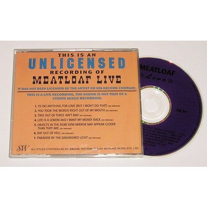 Meatloaf Live - Rare 7 Track CD - Amcos/Mainline Music - SW 94