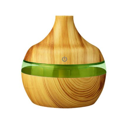 Electric Essential Aroma Oil Diffuser Ultrasonic Wood Grain Room Air Humidifier