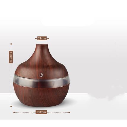 Electric Essential Aroma Oil Diffuser Ultrasonic Wood Grain Room Air Humidifier