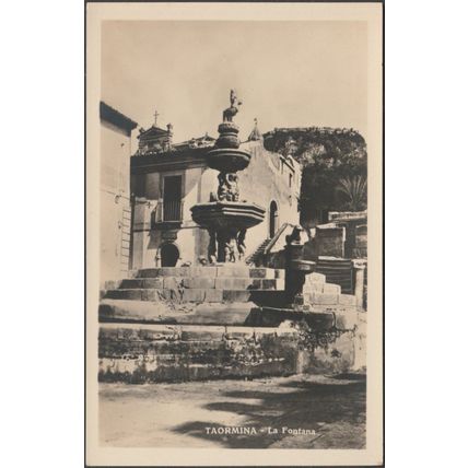 La Fontana, Taormina, c.1920s - D'Agata Foto Cartolina