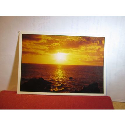 SUNSET, ISLAS CANARIA, SPAIN used postcard 1993 pm =