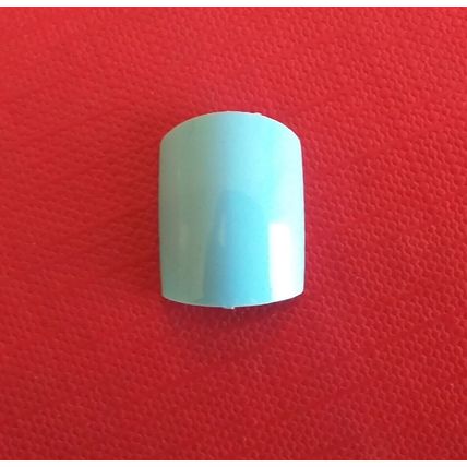 Baby Blue False Toe Nails Press On Square Full Cover Artificial Pedicure Set diy