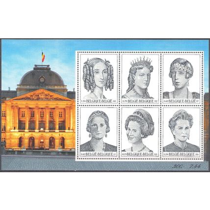 Belgique 2001 Michel Bloc Feuillet 79 Neuf ** Cote (2008) 18.00 € Les six reines