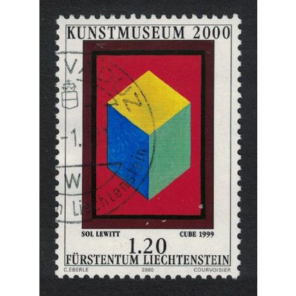 Liechtenstein 'Cube' Painting by Sol LeWit Inauguration of Art Museum 2000