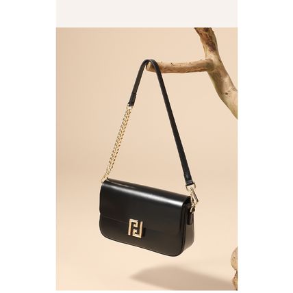 Genuine Leather Women Shoulder Bag Crossbody Handbag Black