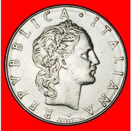 Ⰶ NUDE VULCAN (1954-1989): ITALY ★ 50 LIRAS 1977R! ERROR! ★LOW START★NO RESERVE