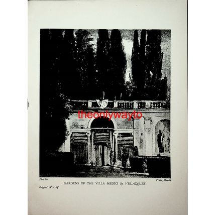 Christ And St John, Murillo & Gardens Villa Medici, Book Illustration, 1946
