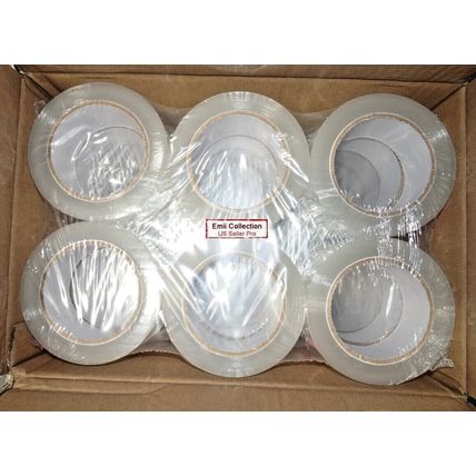 12 Rolls Professional Sealing Packing Industrial Clear Tape 2 Mil 2” x 110 Yard