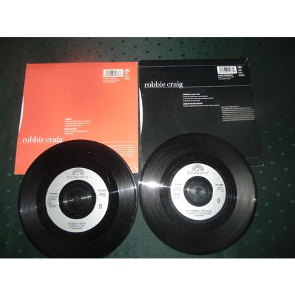 ROBBIE CRAIG 7" SNGLES LOT OF 2 - MAGIC/NOTHING I CAN'T DO