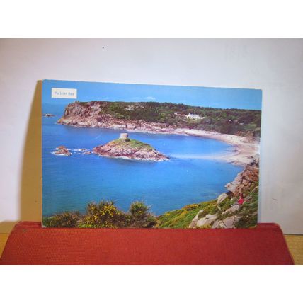 PORTELET BAY, JERSEY, used vintage postcard by Gordon of Jersey 1969 pm =
