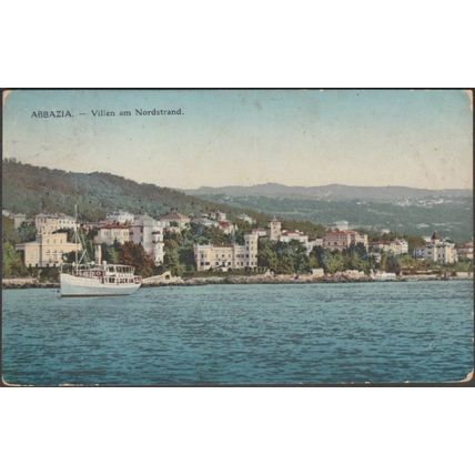 Villen am Nordstrand, Abbazia, 1914 - Tomašić AK