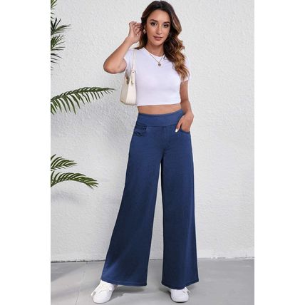 Sail Blue Medium Wash Straight Leg Loose Casual Jeans