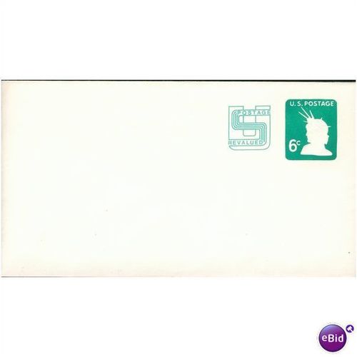 USA Cover - 6c Postage Revalued blank cover