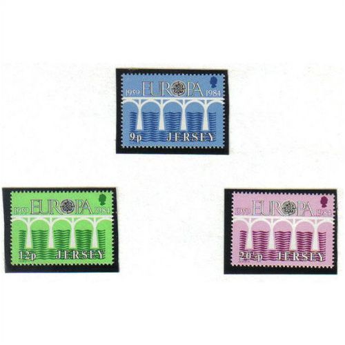 1984 GB JERSEY EUROPA SET UMM SG330-332