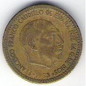 Espagne 1 PESETA 1953