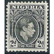 Nigeria 1938 SG52 2d Blue Fine Used .. ..