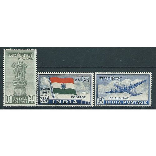 India 1949 Independence Set SG301-303 Mounted Mint ... .