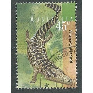 AUS 1997 45c 'PREHISTORIC ANIMALS' FINE USED (EBID38-600)