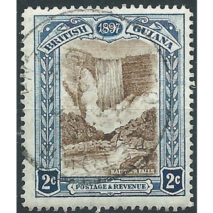 British Guiana 1898 SG218 2c Brown & Blue Fine Used .. ..