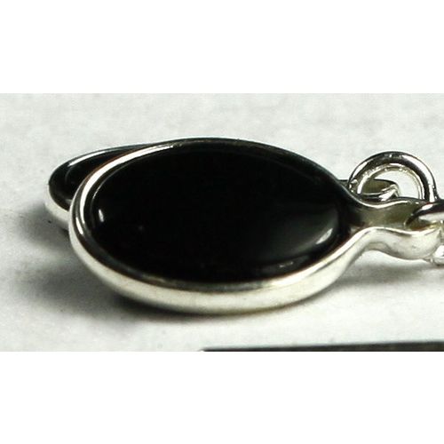 Black Onyx, 925 Sterling Silver Threader Earrings, SE005