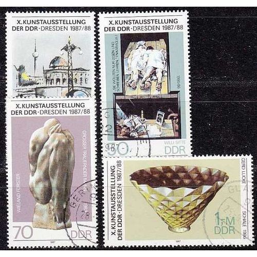 GERMANY DDR [1987] MiNr 3124-27 ( OO/used )