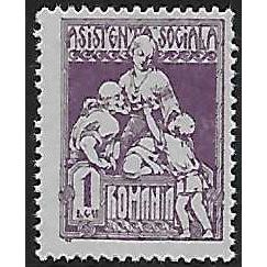 (no gum): 1 L. violet Social Assistance Stamp: 'Charity,' comb perf. 13½:13¾