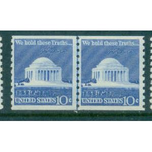 1520 10c Jefferson Memorial Fine MNH CLP B0776