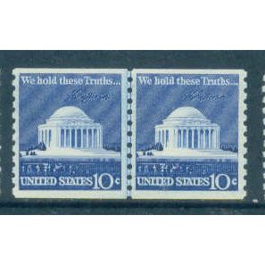 1520 10c Jefferson Memorial Almost Very Fine MNH CLP B0887