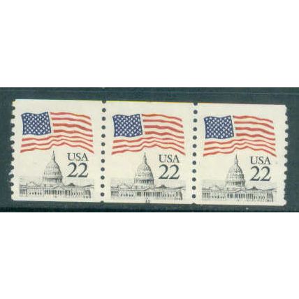 2115av 22c U.S. Flag Very Fine MNH PNC 12/3 + Partial # G0804