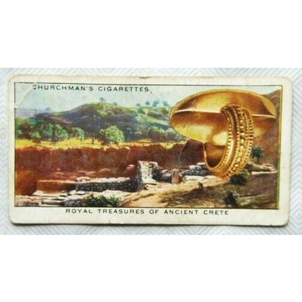 1935 Churchman's Treasure Trove No. 25 Royal Treasure of Ancient Crete