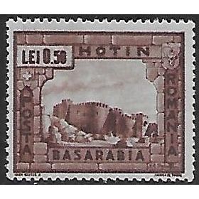 Mi 719: 0.50 L. deep carmine-brown Restoration of Bessarabia: Hotin