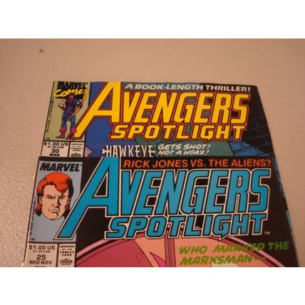 1989/1990, Marvel Comics, AVENGERS SPOTLIGHT, 2-Comics, #'s 25, 30