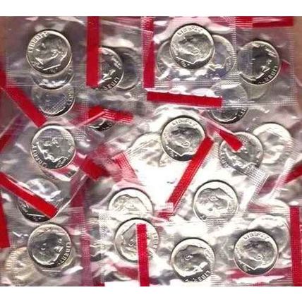 1981-D Uncirculated ROOSEVELT Dime IN MINT CELLO