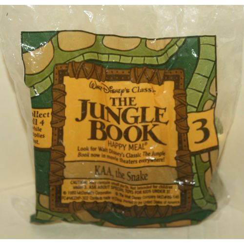 1990 McDonalds Jungle Book #3 Kaa Mint in Package