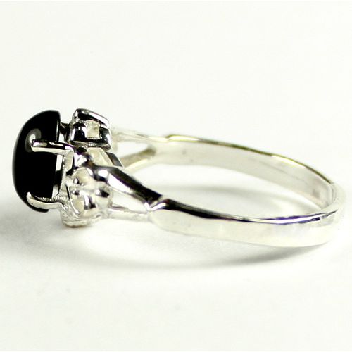 Black Onyx, 925 Sterling Silver Ring, SR302