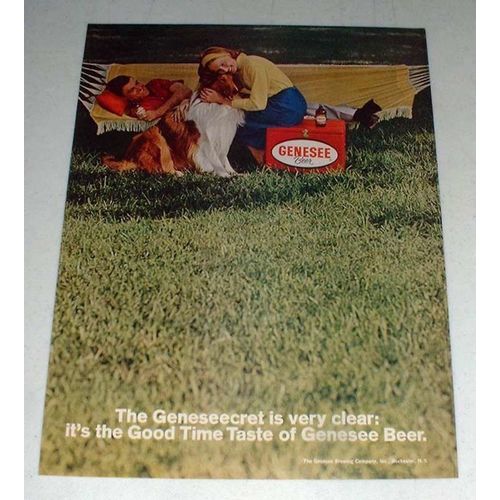 1964 Genesee Beer Ad - Good Time Taste!