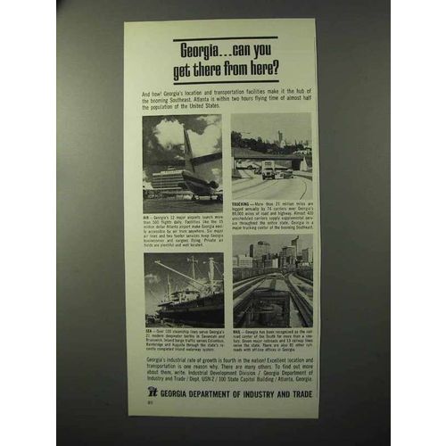 1964 Georgia Department of Industry and Trade Ad