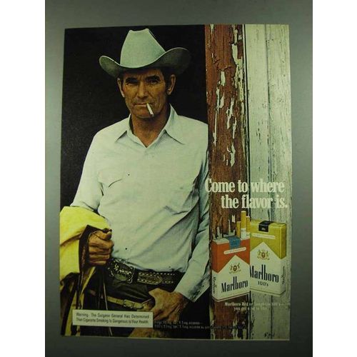 1976 Marlboro Cigarettes Ad - Marlboro Man