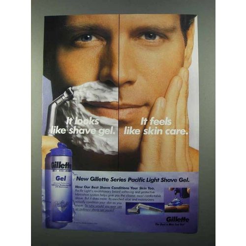 1996 Gillette Series Pacific Light Shave Gel Ad
