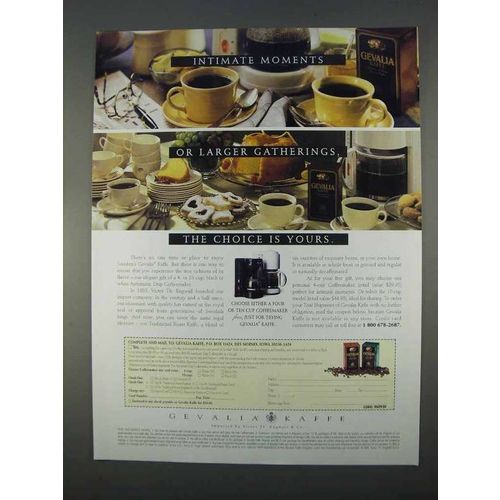 1996 Gevalia Kaffe Ad - Intimate Moments