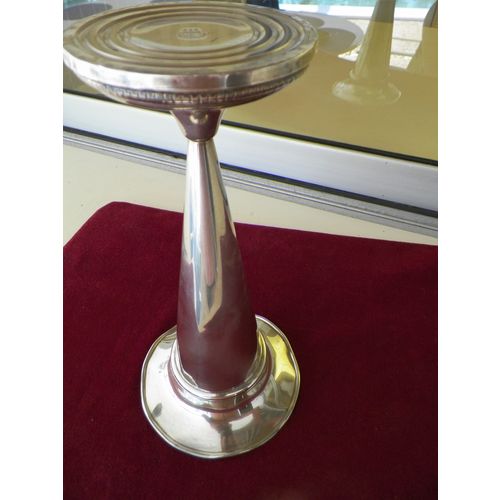REVERE 10 1/4'' STERLING SILVER TRUMPET VASE 5 1/8" TOP DIAMETER
