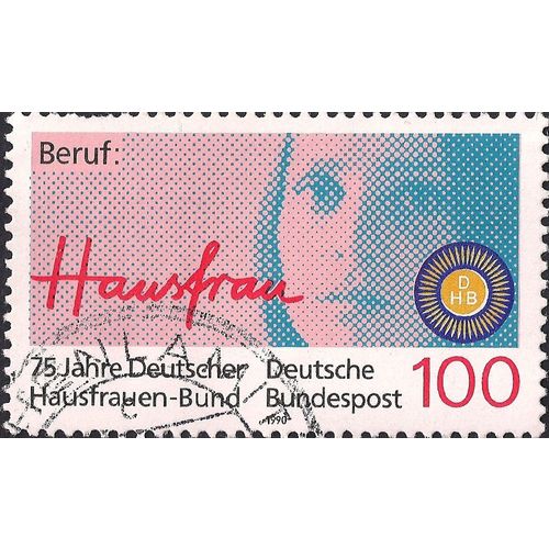 GERMANY, Hausfrauen Bund, pink 1990, 100 Pf