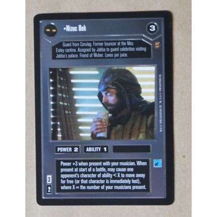 Star Wars CCG: Jabba's Palace Limited # Nizuc Bek (A) 1998 dark decipher
