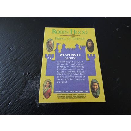 1991 Topps Robin Hood Prince of Thieves Card # 27 Weapons Of Glory! NM (7)