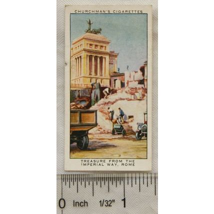 1935 Churchman's Treasure Trove No. 22 treasure from the Imperial Way Rome
