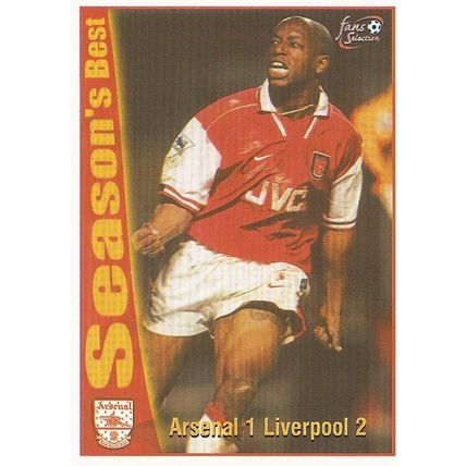 Futera's Arsenal 1997-98 Fans' Selection: Season's Best - No. 49, Arsenal 1 - Li