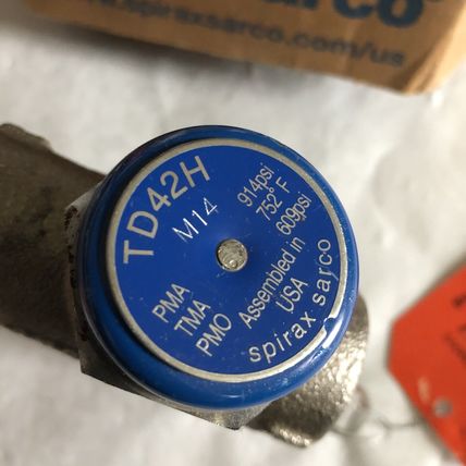 SPIRAX SARCO TD42H W/ Blowdown Valve THERMODYNAMIC 3/4” STEEL STEAM TRAP,BK
