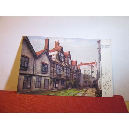 ST PETER'S HOSPITAL, BRISTOL used antique postcard R. Tuck 'Oilette' 1905 pm =