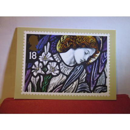 CHRISTMAS, 18p stamp issued Nov. 1992 by Post Office/Royal Mail postcard =