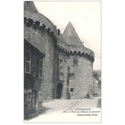 56 - HENNEBONT - TOUR ET PORTE DU CHATEAU DE MONTFORT